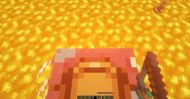 Riding strider in the Nether (Image via Mojang)